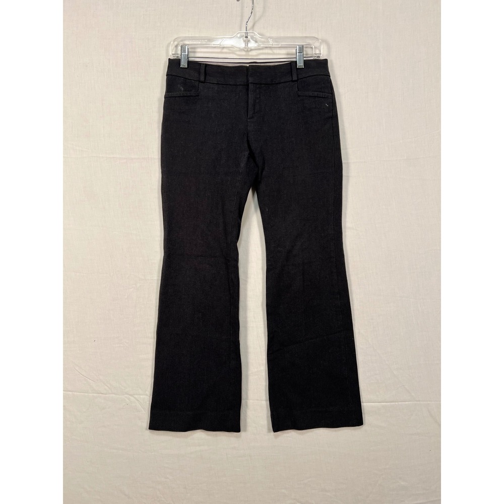 Banana Republic Sloan Fit Grey Bootcut Dress Pants Petite 2P Stretch 3675